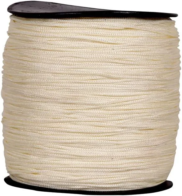 1 MM Thickness Nylon Macrame Thread Cord for Jewellery Making, Handbag, Purse and Many Other DIY Crafts (Length : 400 MTR, Colour : Butter Cream Ivory)