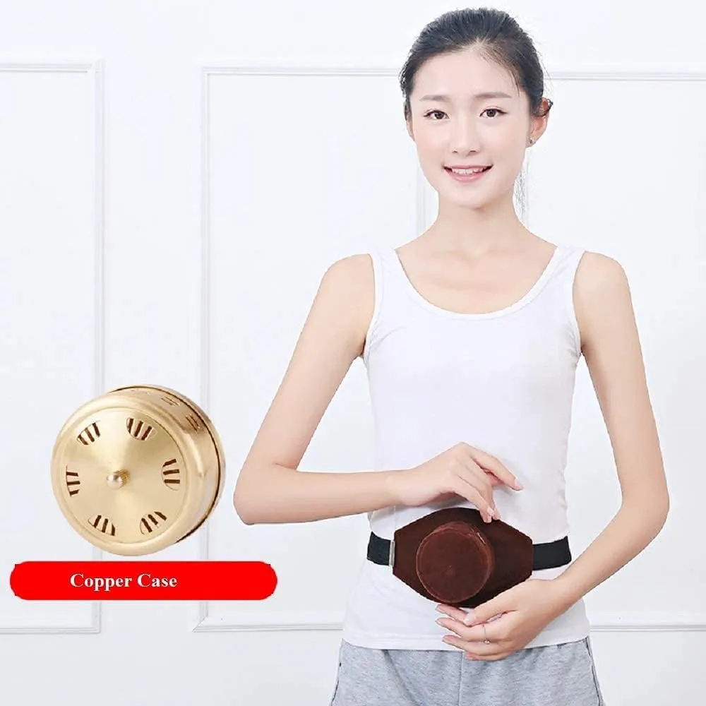 10-Years Purity 60:1 Ratio 54 Rolls Sticks Pure Moxibustion   1 Copper Portable Smokeless Mugwort Moxibustion Moxa Box Round Shape Burner 1 Acupoint Map艾灸柱 艾柱带铜盒穴位图