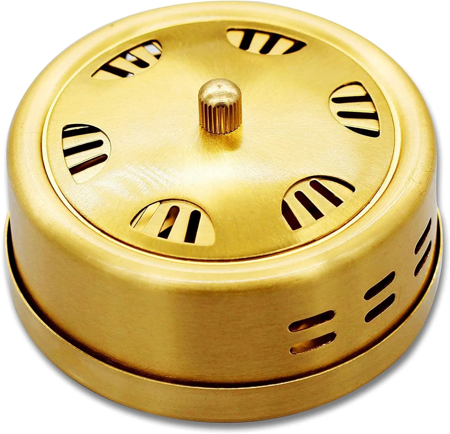 10-Years Purity 60:1 Ratio 54 Rolls Sticks Pure Moxibustion   1 Copper Portable Smokeless Mugwort Moxibustion Moxa Box Round Shape Burner 1 Acupoint Map艾灸柱 艾柱带铜盒穴位图