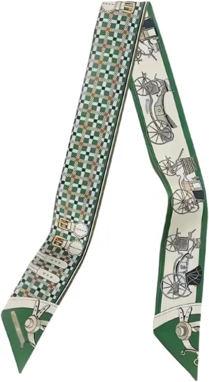 100% Mulberry Silk Scarf for Handbags,Bags, and Purses,1 Pcs 2"x35" Hair Ribbon Skinny Neck Scarves for Women