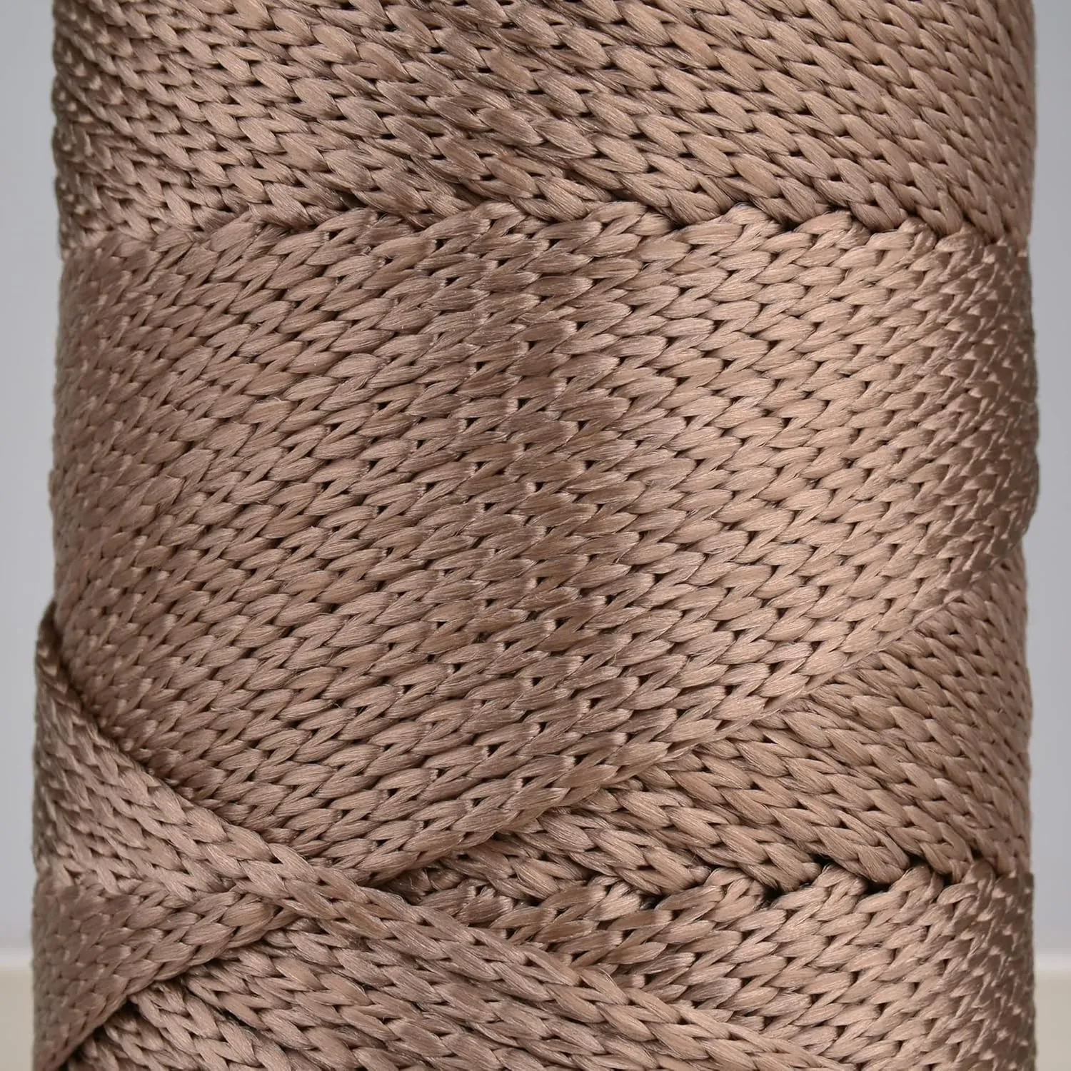 2 Skeins of Sensy Premium 5mm 104 Yards Polyester Rope 100% Polypropylene Cord Macrame Cord 5mm Crochet Bag Cord Macrame Rope Crochet Thread Gift for Knitter (Mink)