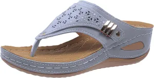 2025 Women'S Summer Sandals:Orthopedic Arch Support Wedge&Platform Heels,Beach/Resort Comfort Dressy/Casual Walkin Shoes