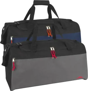 24 Pack Bulk Duffel Bags with Compartments; 55 Liter 24 Inch Duffle Bags for Travel, Large for Men and Women