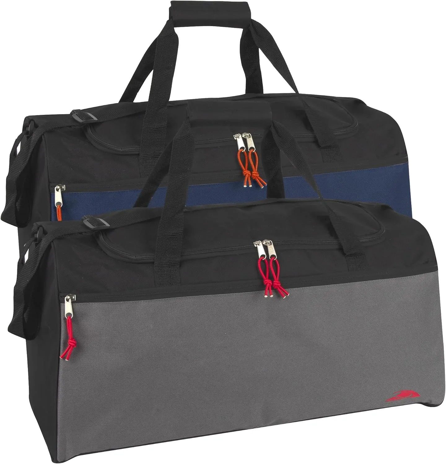 24 Pack Bulk Duffel Bags with Compartments; 55 Liter 24 Inch Duffle Bags for Travel, Large for Men and Women