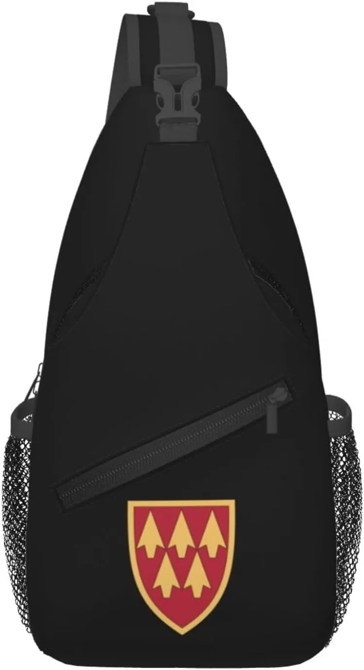 32nd Army Air And Missile Defense Command Crossbody Bags For Women Men Chest Backpack Gym Shoulder Bag Travel Outdoor Sports Casual Crossbody Bags