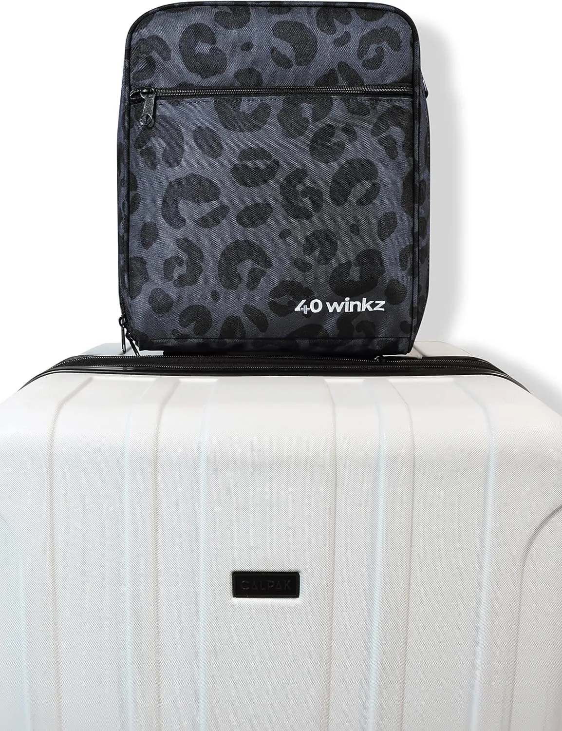 40Winkz USA CPAP Travel Bag, CPAP carry bag for various CPAP’s compatible with, Airsense 10, Airsense 11, Dreamstation & more. Attaches to luggage & travel compliant (Leopard Print)