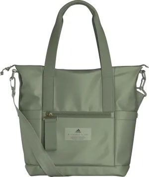 adidas Women, Large Tote, Gym Bag with Shoulder Strap, Tent Green/Gold Metallic/2.0