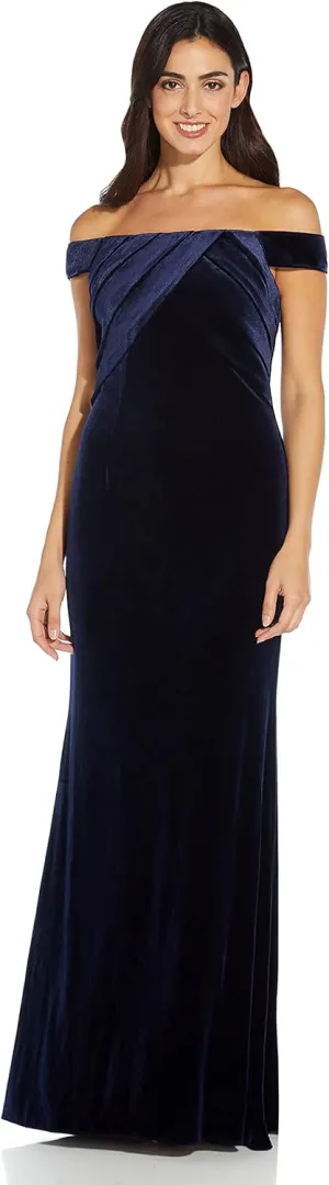 Adrianna Papell Women's Stretch Velvet Dress