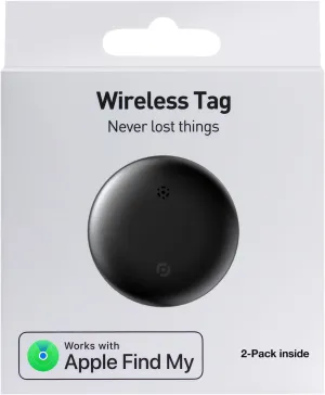 Air Tag-2 Pack: Smart Bluetooth Tracker, Item Finder Works with Apple Find My (iOS Only) App, Tracker Tag Locator for Keys, Luggage, Satchel, Backpack etc. (Not for Android Devices)