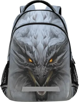 ALAZA Fantasy Dragon Head Backpack Purse for Women Men Personalized Laptop Notebook Tablet School Bag Stylish Casual Daypack, 13 14 15.6 inch