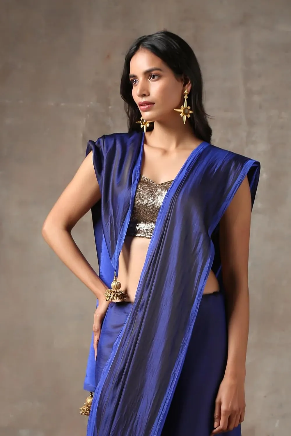 Alia Bhatt Collection: Floral Printed Satin Silk Sarees for Parties