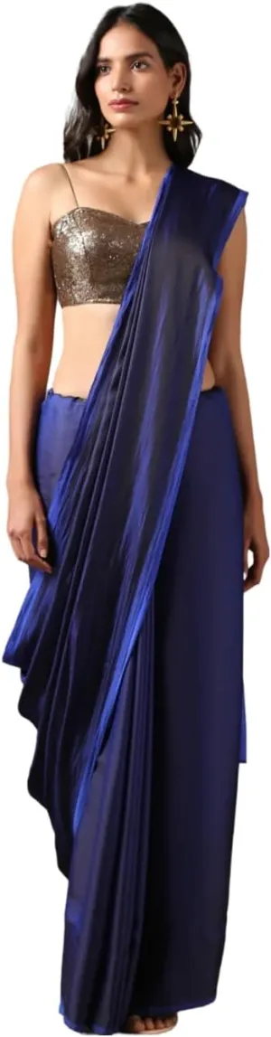 Alia Bhatt Collection: Floral Printed Satin Silk Sarees for Parties