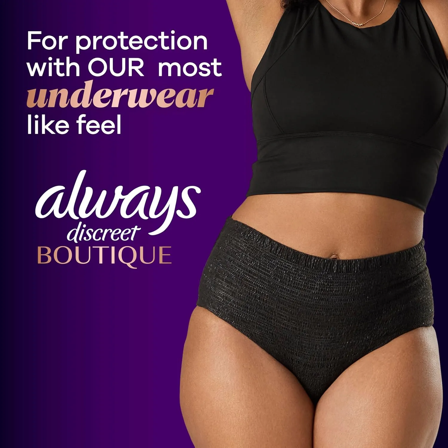 Always Discreet Adult Incontinence Underwear for Women and Postpartum Underwear, S/M, Up to 100% Bladder Leak Protection, 84 Count (Packaging May Vary)