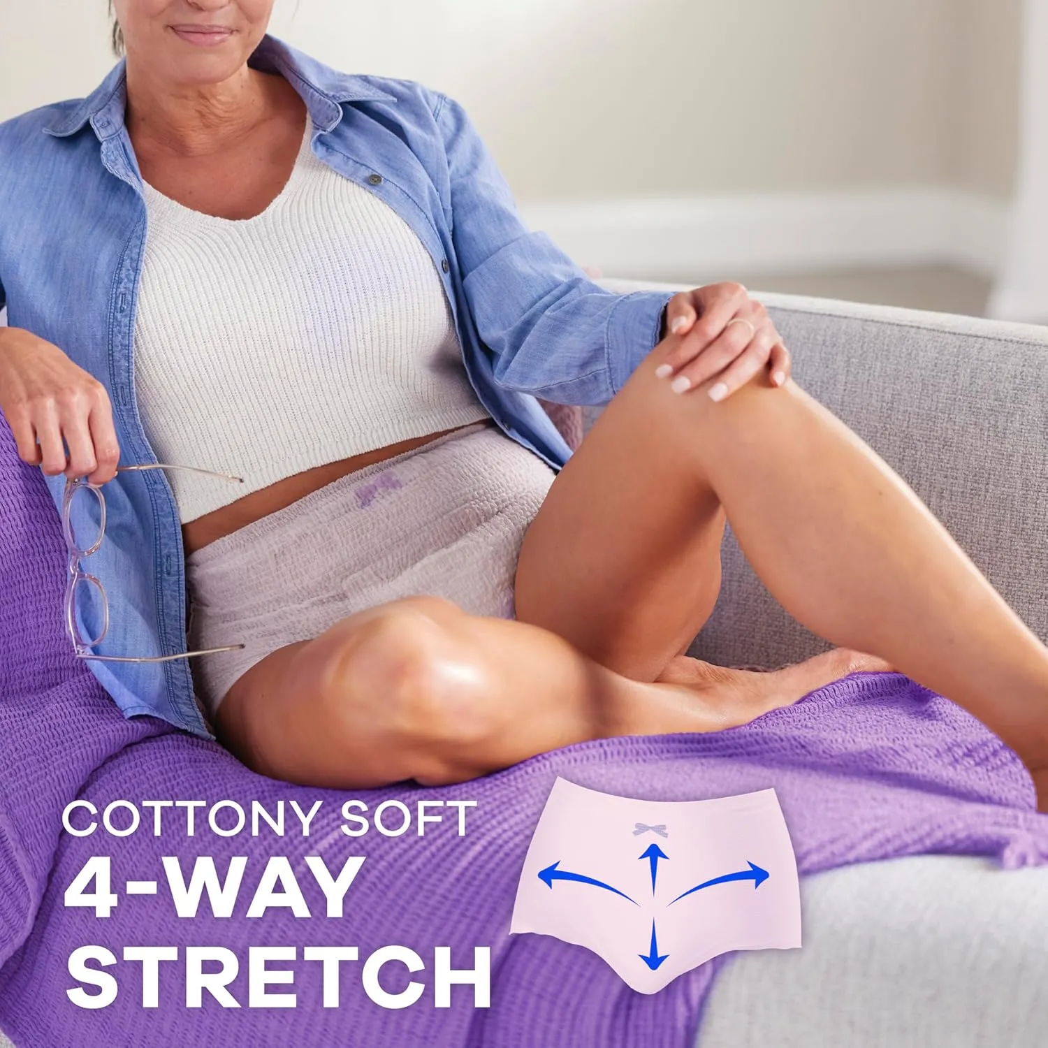 Always Discreet Adult Incontinence Underwear for Women and Postpartum Underwear, S/M, Up to 100% Bladder Leak Protection, 84 Count (Packaging May Vary)