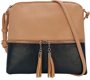 Amaze Medium Crossbody Bag for Women | Shoulder Handbags for Women with Multiple Compartments | PU Leather