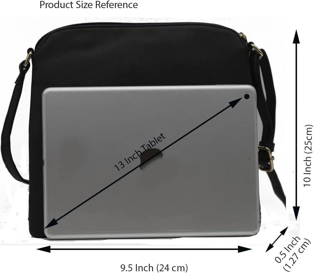 Amaze Medium Crossbody Bag for Women | Shoulder Handbags for Women with Multiple Compartments | PU Leather