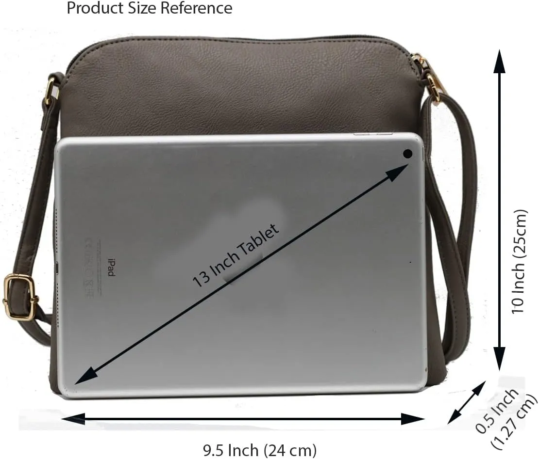 Amaze Medium Crossbody Bag for Women | Shoulder Handbags for Women with Multiple Compartments | PU Leather