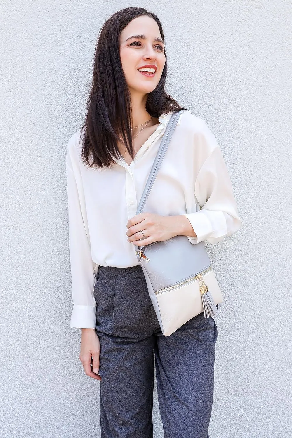 Amaze Medium Crossbody Bag for Women | Shoulder Handbags for Women with Multiple Compartments | PU Leather