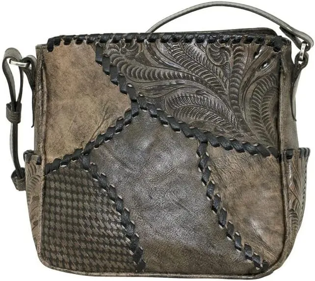 American West Leather Gypsy Patch All Access Crossbody Bag