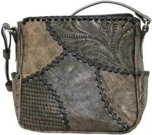 American West Leather Gypsy Patch All Access Crossbody Bag