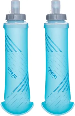 AONIJIE TPU Soft Flask Water Bottle Collapsible Running Flask for Hydration Pack, BPA Free, Wide Opening, for Outdoor Sports Hydration
