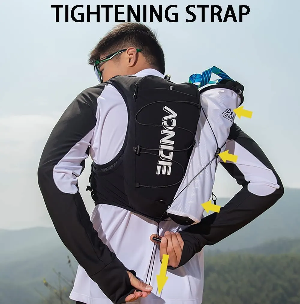AONIJIE Trekking Poles Storage Bag Waterproof & Lightweight Drawstring Fastening Compression System Movement Does not Shake Compatible with Running Hydration Vest