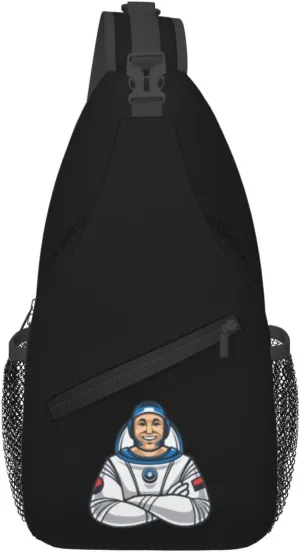 Astronaut Crossbody Bags For Women Men Chest Backpack Gym Shoulder Bag Travel Outdoor Sports Casual Crossbody Bags
