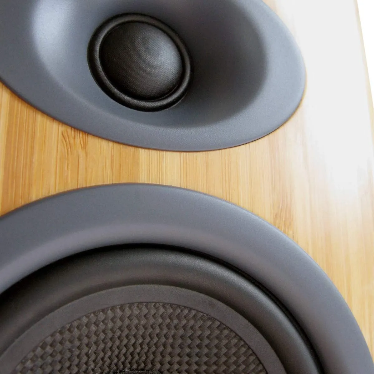 Audioengine P4 Passive Bookshelf Speakers - Compact Speakers and Home Music System | 2-Way Powered Speakers (Bamboo)