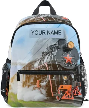 AUUXVA Kids Backpack Train School Bag Kindergarten Toddler Preschool Backpack for Boys Children