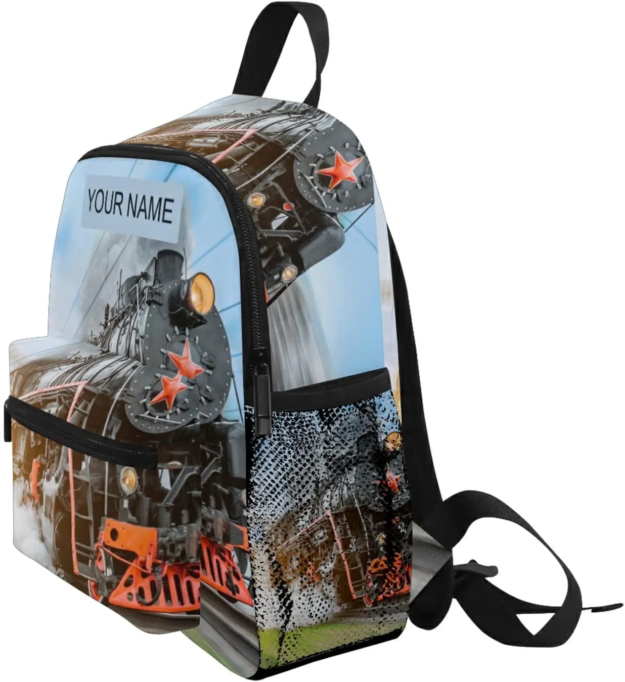 AUUXVA Kids Backpack Train School Bag Kindergarten Toddler Preschool Backpack for Boys Children