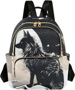 Backpack for Men and Women - Lightweight Laptop Backpack Casual Daypack for College Work Travel, Fox (44), Small