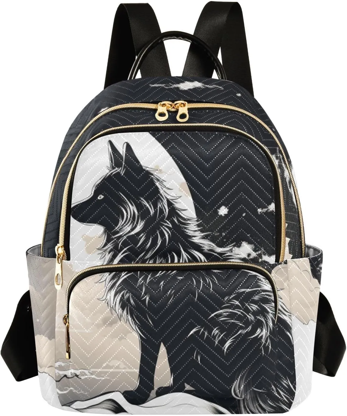 Backpack for Men and Women - Lightweight Laptop Backpack Casual Daypack for College Work Travel, Fox (44), Small