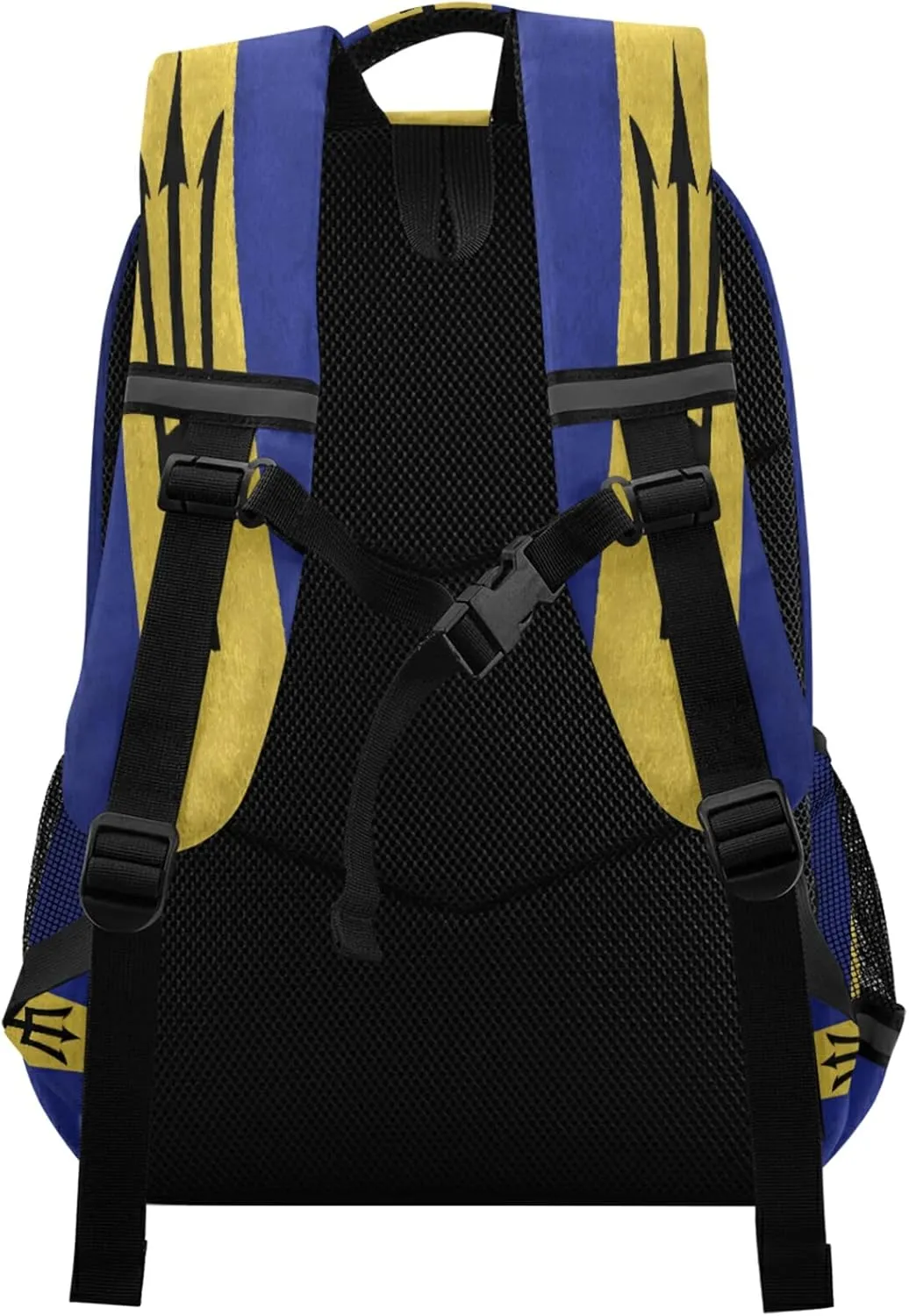 Barbados Flag Backpack for Girls Kids Boys School Bookbags,Student Laptop Backpack Carrying Bag Casual Lightweight Travel Sports Day Packs