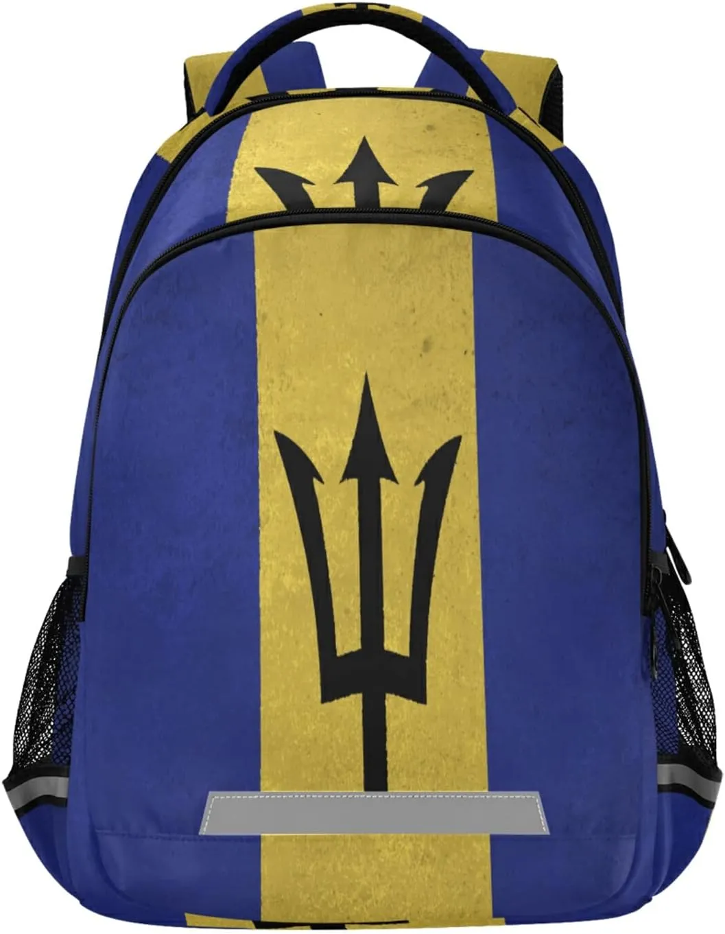 Barbados Flag Backpack for Girls Kids Boys School Bookbags,Student Laptop Backpack Carrying Bag Casual Lightweight Travel Sports Day Packs