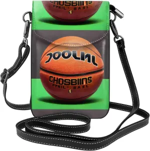 Basketball Background Women's crossbody bag, crossbody phone bag, tassel wallet with shoulder strap, best gift for women.