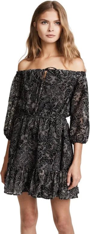 BB DAKOTA Women's Westerly Burnout Velvet Dress
