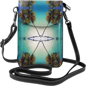 Beach Coconut Sunshine Women's crossbody bag, crossbody phone bag, tassel wallet with shoulder strap, best gift for women.