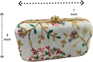 Beautiful Traditional Embroidered Clutch for Women as Gift, Return Gifts on Indian festivals & Weddings