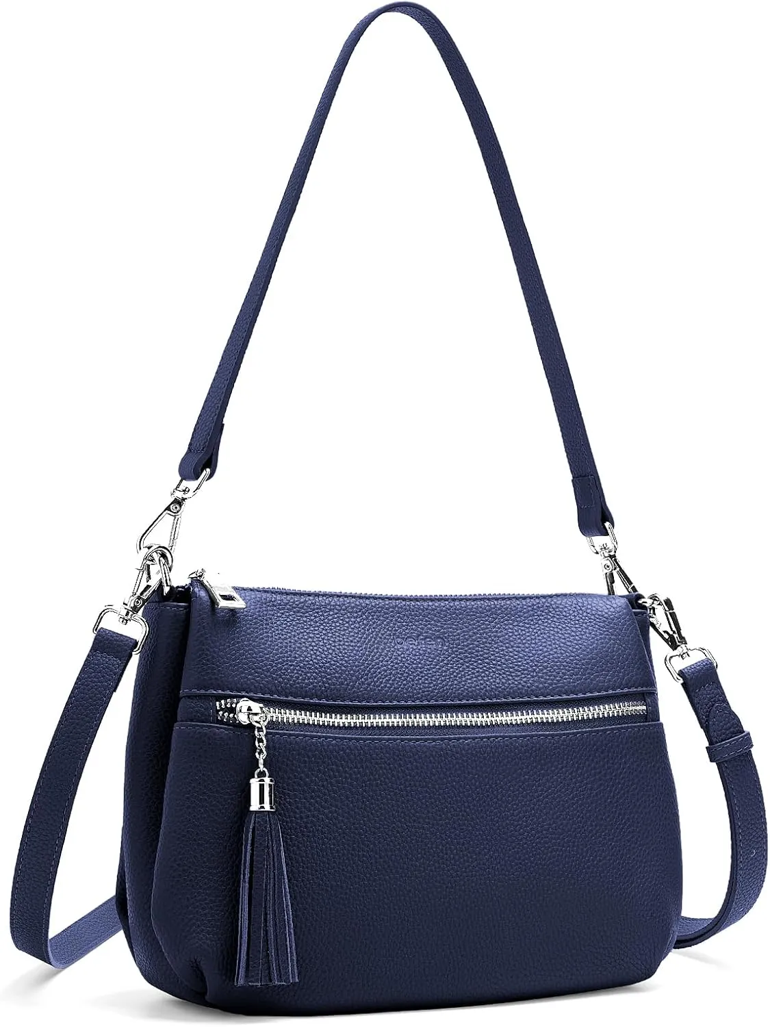 befen Genuine Leather Crossbody Hobo Purses for Women, Ladies Shoulder Bags Handbags with 2 Shoulder Straps