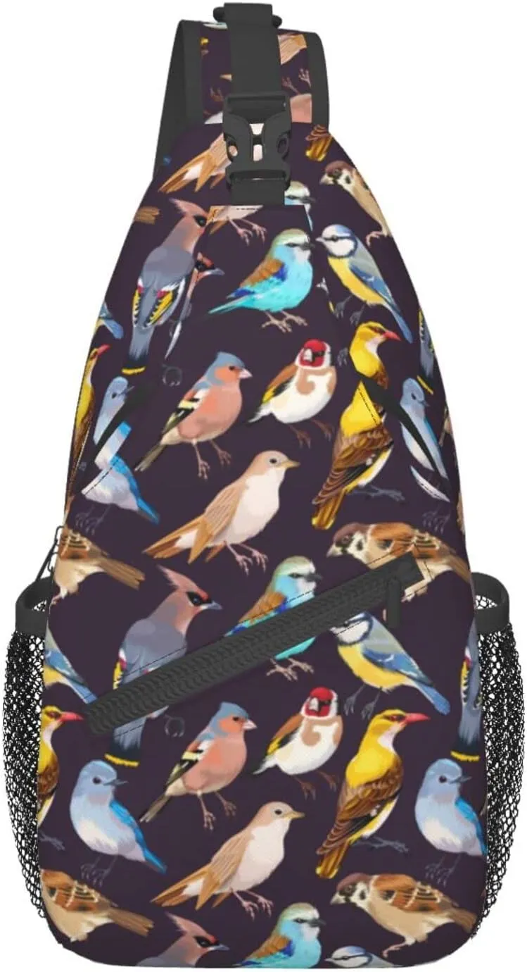 Bird On The Branch Sling Bag,Crossbody Backpack Shoulder Daypack,Lightweight Chest Bag For Men Women