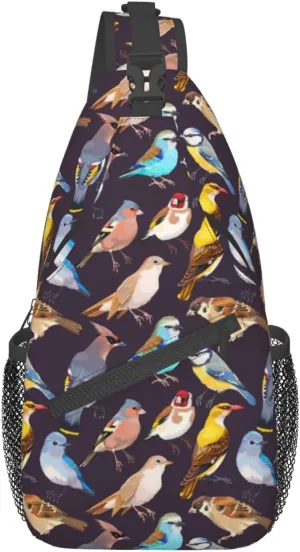 Bird On The Branch Sling Bag,Crossbody Backpack Shoulder Daypack,Lightweight Chest Bag For Men Women