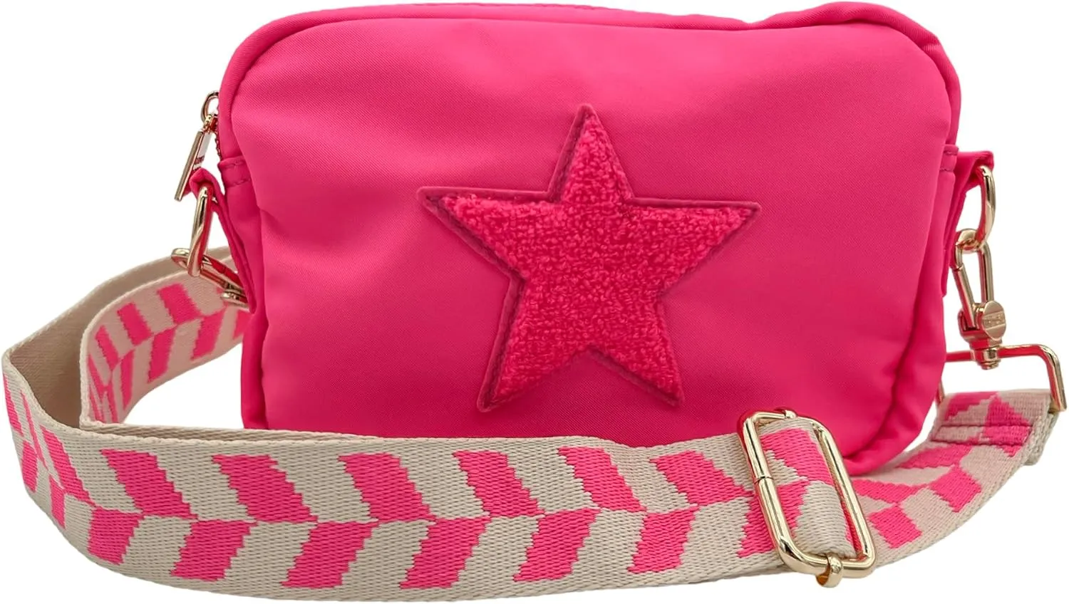 BLOC Bags Crossbody Bags for Women Purse Designer Shoulder Handbag with Zippers, Internal Zipper Pocket, and Wide Strap