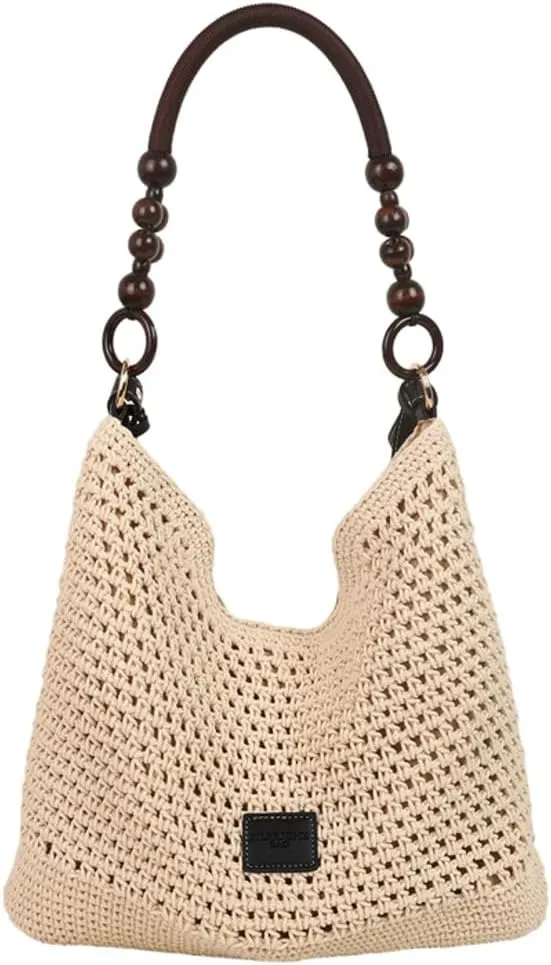 Bohemia Beach Bag Women Macrame Shoulder Tote Bags Crossbody Purse Summer Travel Beach Bag Top-handle Hobo Handbag 2025