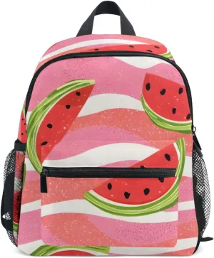 Bolaz Upgraded Backpack for School Teenagers Girls Boys-Red Watermelon Pattern,Travel Bag with Chest Buckle and Whistle
