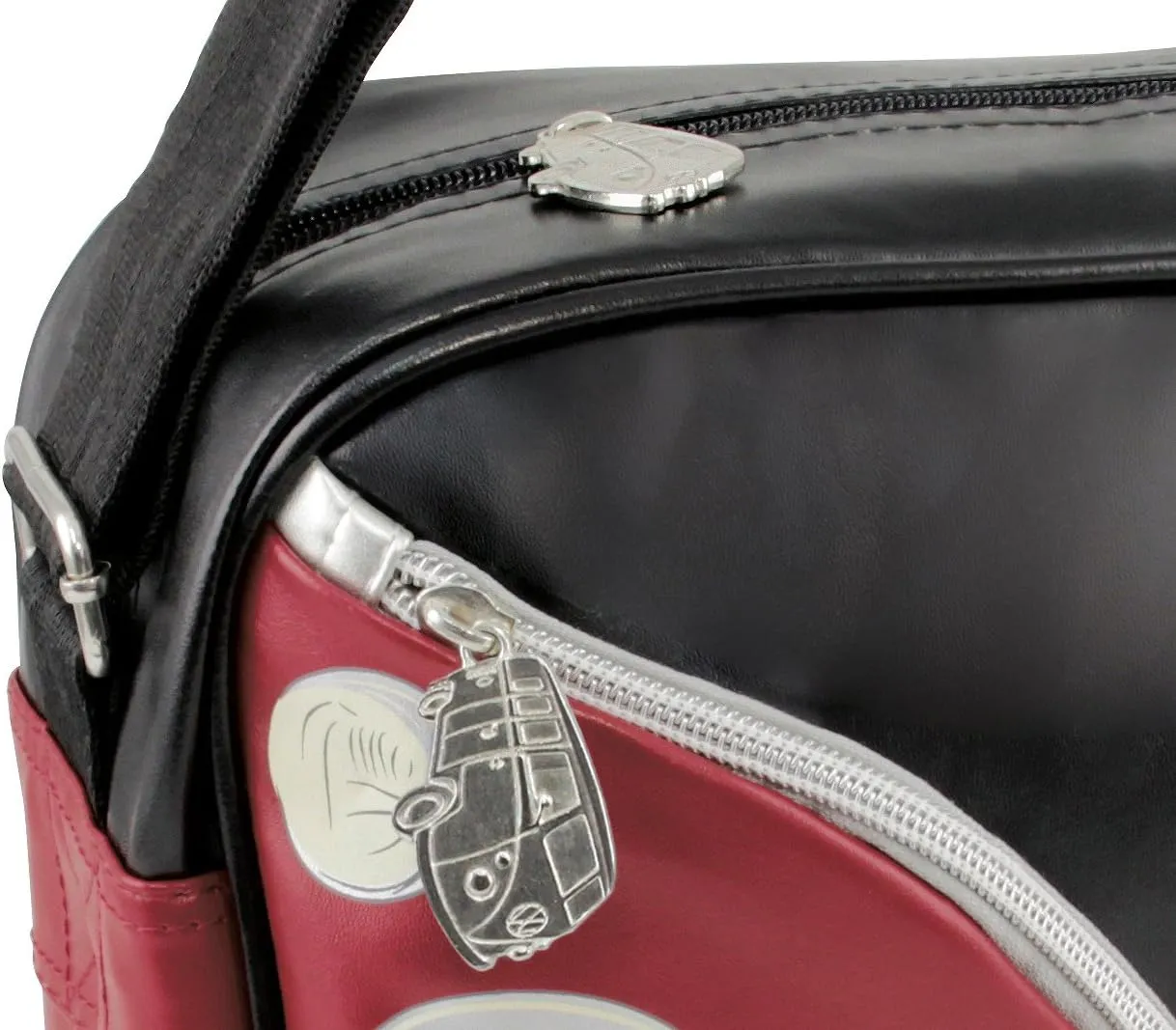 BRISA VW Collection - Volkswagen Shoulder Travel Messenger Bag with VW T1 Bus Campervan Motif