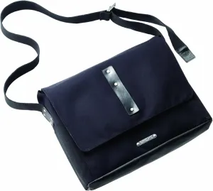 Brooks Saddles Euston Shoulder Bag, Octane Blue/Olive, Medium