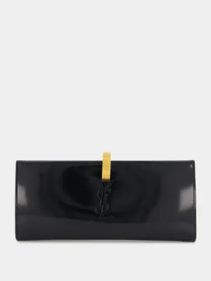 Brushed Leather Daria Minaudière Clutch