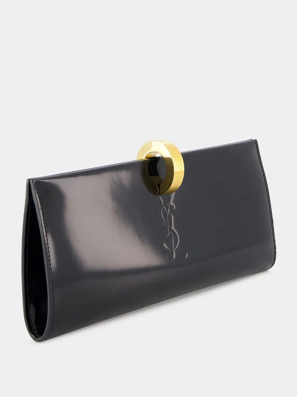 Brushed Leather Daria Minaudière Clutch