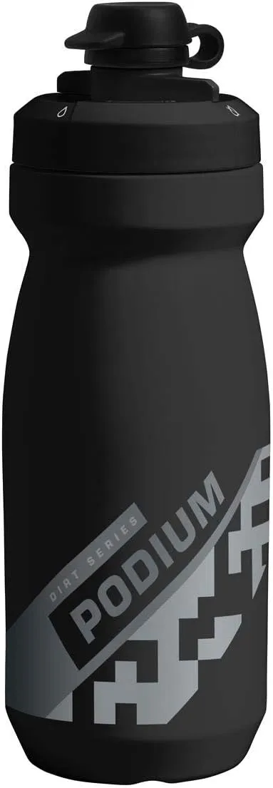 CamelBak Podium Dirt Series Mountain Bike Water Bottle 21oz, Black