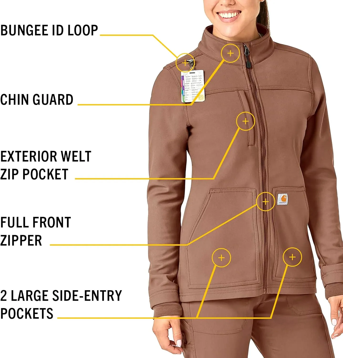 Carhartt Women's Fluid Resistant Fleece Jacket
